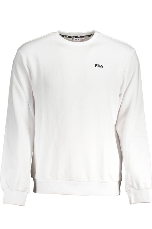 Elegant Organic White Cotton Sweatshirt