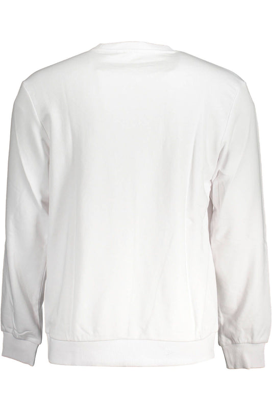 Elegant Organic White Cotton Sweatshirt