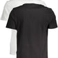 Sleek Bi-Pack Fila T-Shirts in White and Black