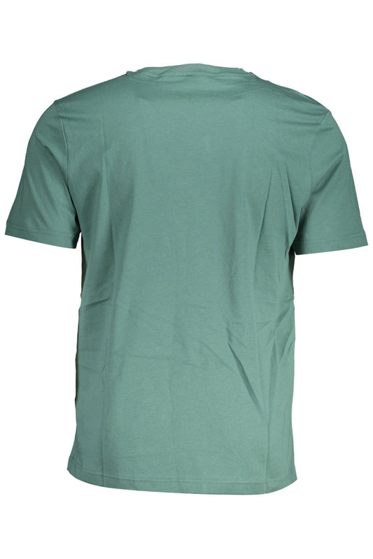 Emerald Cotton Tee with Signature Print