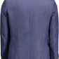 Elegant Blue Linen Classic Jacket