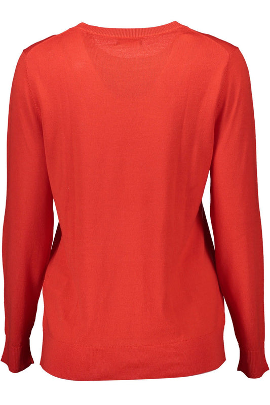 Classic Round Neck Red Sweater