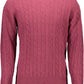 Elegant Purple Wool Sweater - Long-Sleeved Round Neck
