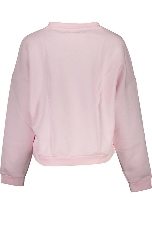Chic Pink Printed Organic Cotton Sweater