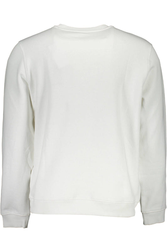 Classic White Cotton Crew-Neck Sweatshirt
