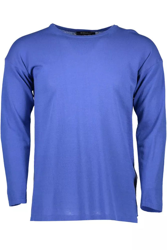 Elegant Light Blue Long Sleeve Sweater