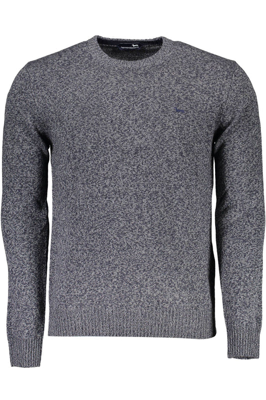 Elegant Crew Neck Sweater with Contrasting Details