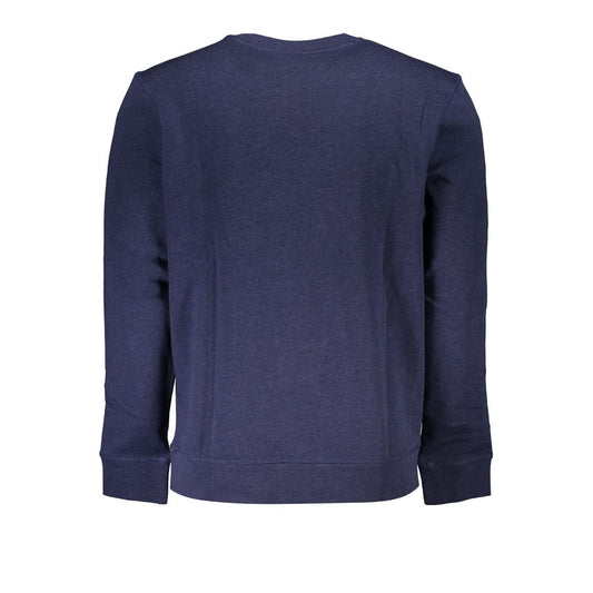 Sleek Blue Organic Cotton Sweatshirt