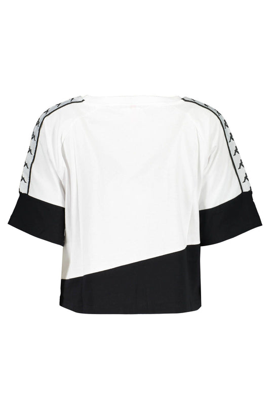 Chic White Contrast Detail Tee