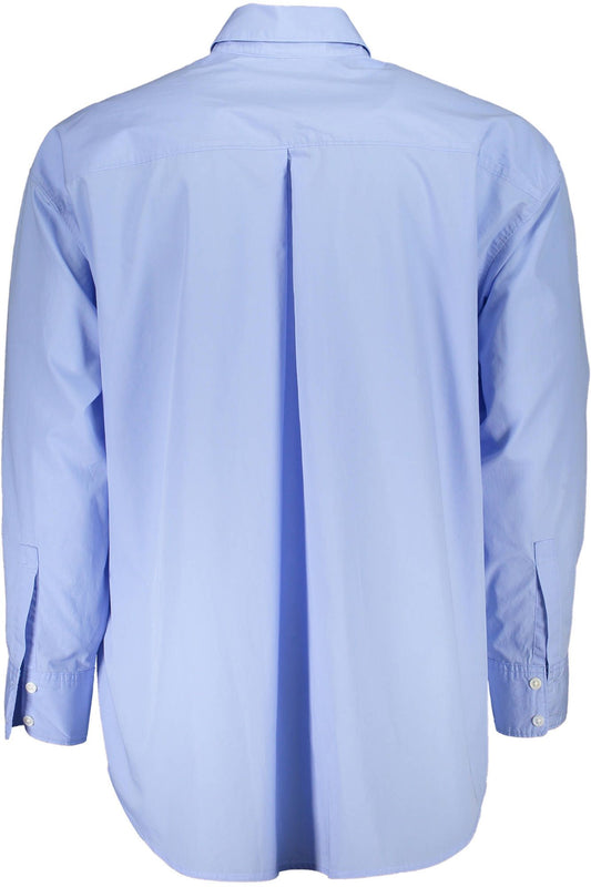Elegant Light Blue Long-Sleeved Shirt