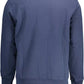 Chic Blue Cotton Sweatshirt for Men
