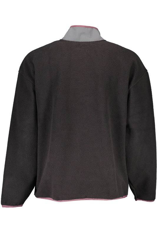 Sleek Black Long-Sleeved Sweatshirt