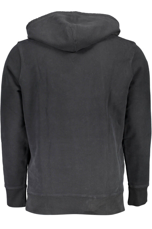 Sleek Cotton Hoodie with Central Pocket