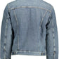 Chic Denim Blue Long-Sleeve Jacket