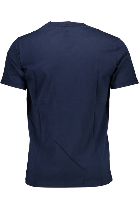 Classic V-Neck Cotton Tee in Blue