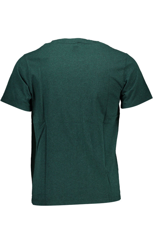Classic Green Cotton Tee with Signature Logo