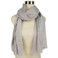 Grey Dawn Cashmere With Swarovski Crystal Logo Scarf