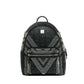 MCM Black Crystal Studs Graded M Visetos Stark Backpack
