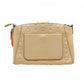 MCM Women's Beige Monogram Leather Essential Tote Crossbody Bag Beige/Peach