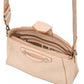 MCM Women's Beige Monogram Leather Essential Tote Crossbody Bag Beige/Peach