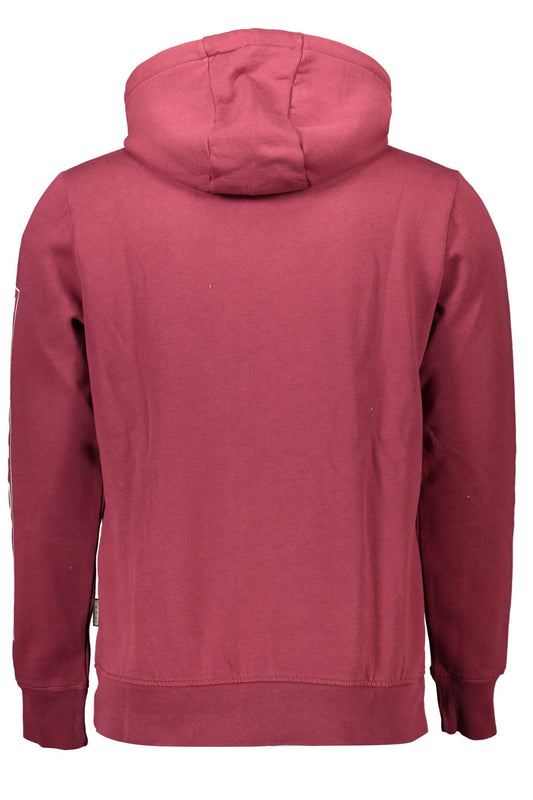 Organic Cotton Hooded Sweatshirt in Red