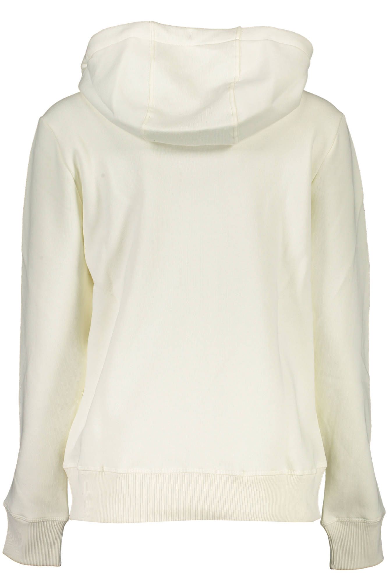 Chic White Hooded Sweatshirt with Unique Print