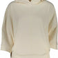 Chic White Hooded Sweatshirt with Organic Fibers