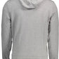 Chic Gray Hooded Cotton Sweatshirt