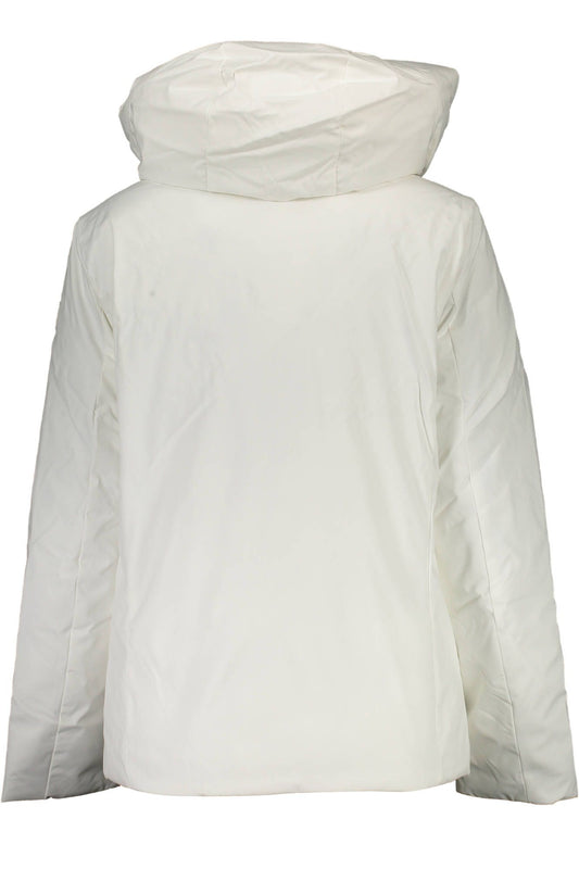 Chic White Hooded Jacket