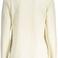 Chic Contrasting Detail White Sweater