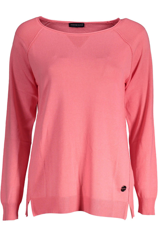 Chic Pink Contrast Detail Sweater