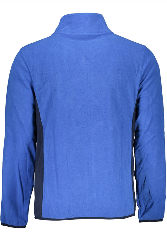 Elegant Long-Sleeved Blue Sweatshirt