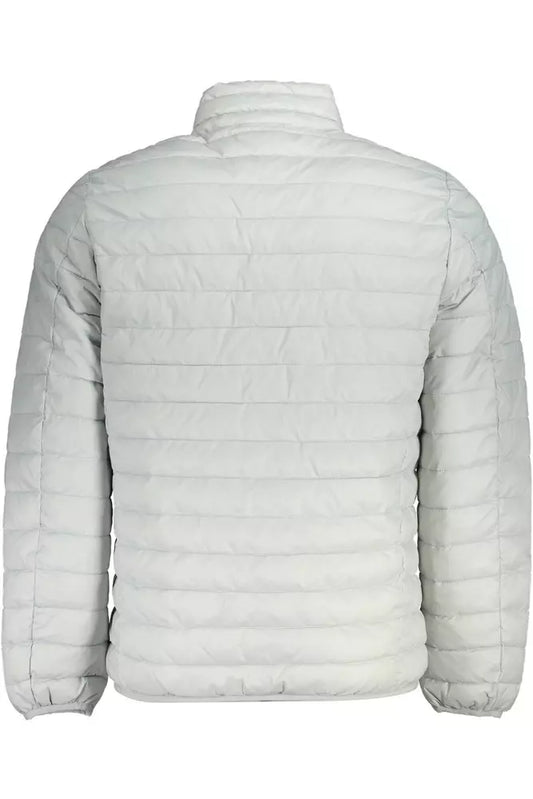 Sleek Gray Polyamide Jacket for Stylish Comfort