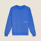 Cobalt Blue Cotton Long Sleeve Sweatshirt