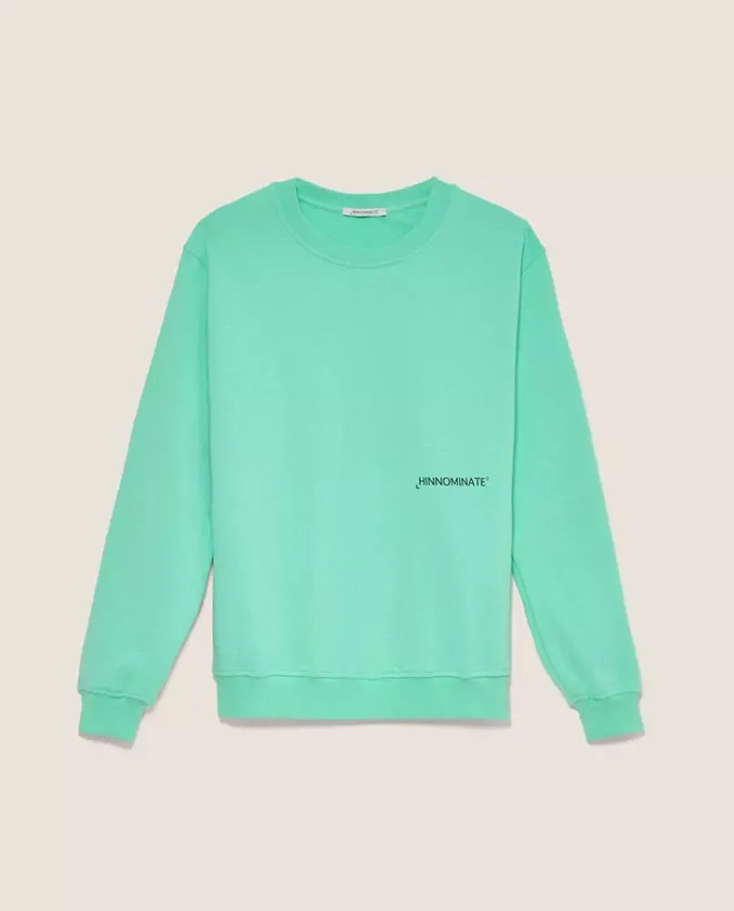 Mint Green Cotton Long Sleeve Sweatshirt