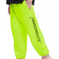 Elegant Green Cotton Sweatpants with Logo