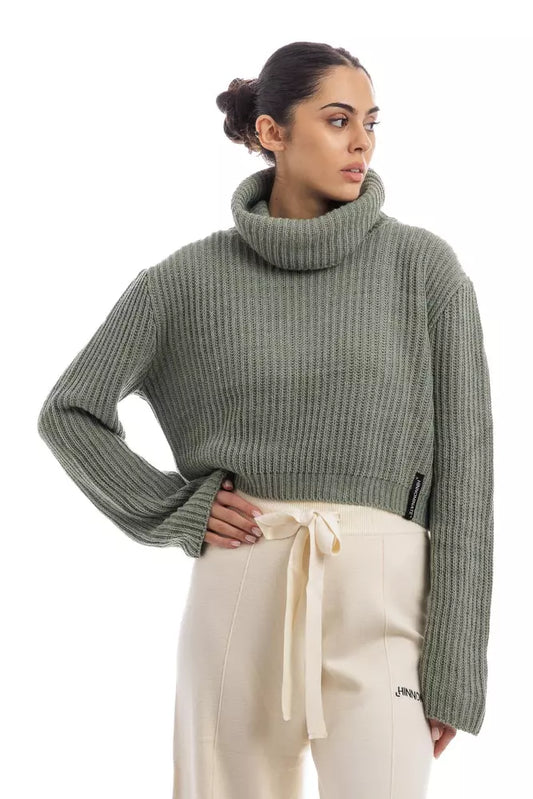 Chic Ribbed Turtleneck Cropped Sweater