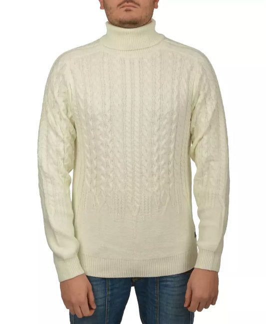 Chic Turtleneck Cable Knit Sweater