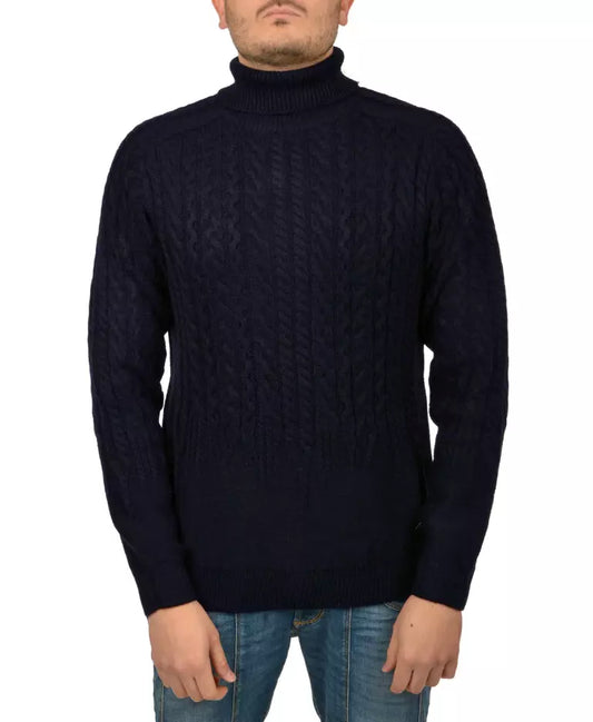 Classic Cable Knit Turtleneck Sweater