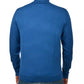 China Blue Viscose Turtleneck Sweater