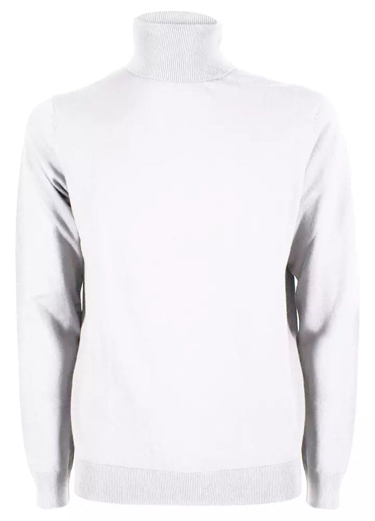 Elegant White Turtleneck Sweater