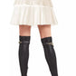 Elegant Pleated Beige Skirt with Side Zip