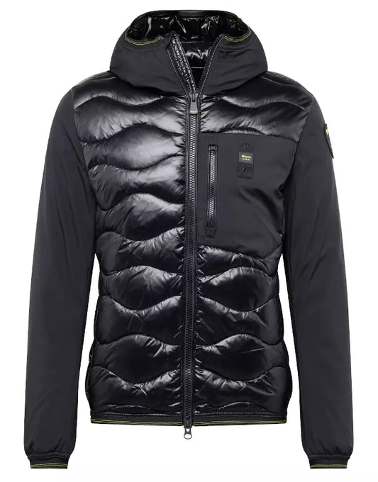 Glossy Quilted Nylon Down Jacket