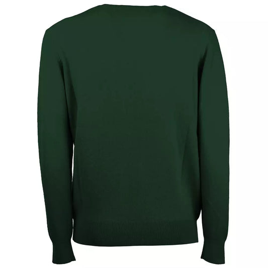 Elegant Men's Crewneck Wool-Cashmere Sweater