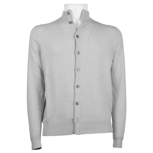 Elegant Wool Blend High Collar Sweater