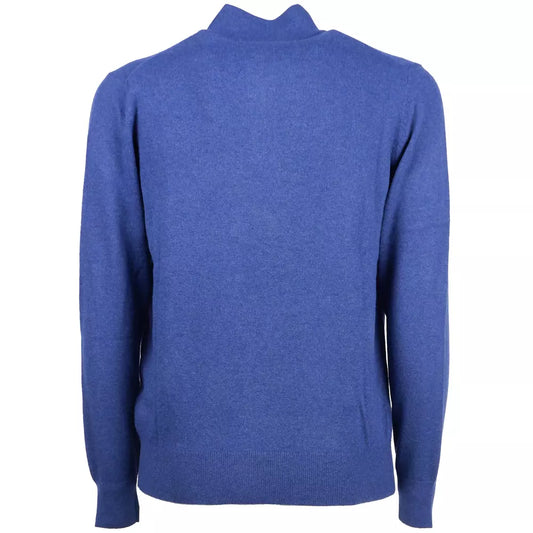 Elegant Turtleneck Sweater with Half-Zip