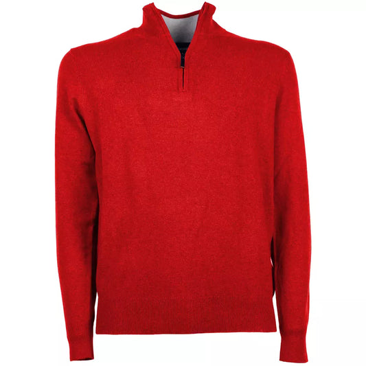Elegant Turtleneck Sweater with Half-Length Zip