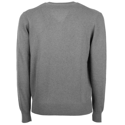 Elegant V-Neck Wool-Cashmere Sweater for Men