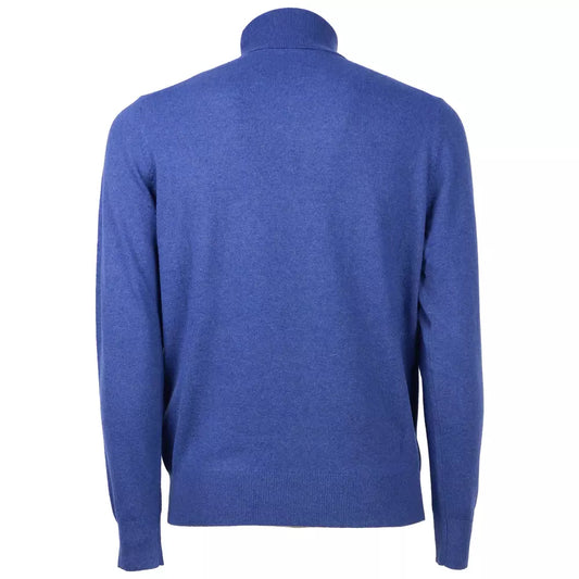 Elegant Turtleneck Sweater in Wool-Cashmere Blend