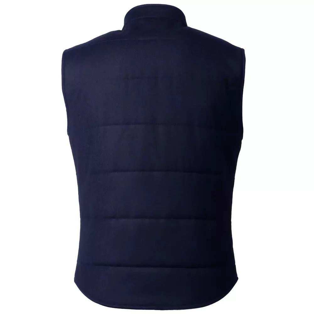 Elegant Wool Cashmere Blend Vest